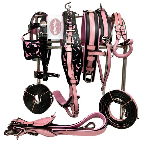 Dual tone pink leather horse - dual,